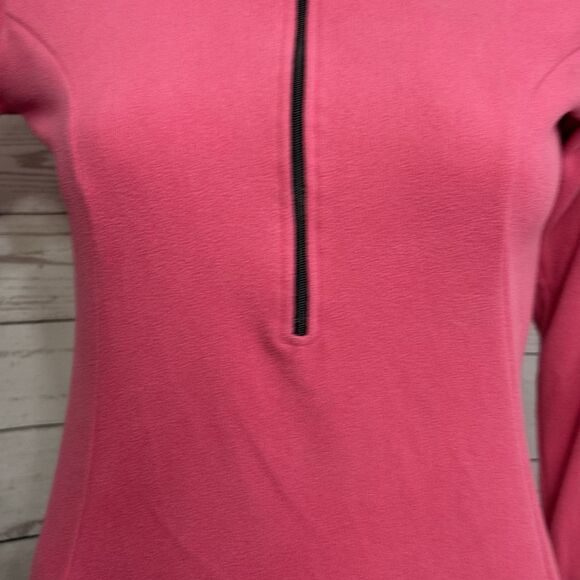 Terry Bicycles Fleece Cold Weather Cycling Jacket Small Bubble Gum Pink 1/2 Zip - Picture 7 of 12